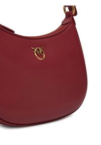 Pinko - PINKO Torebka Half Moon Mini Fl 102790 A0F1 Bordowy. Kolor: czerwony. Materiał: skórzane #4