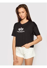Alpha Industries T-Shirt Basic T Cos 116050 Czarny Oversize. Kolor: czarny. Materiał: bawełna