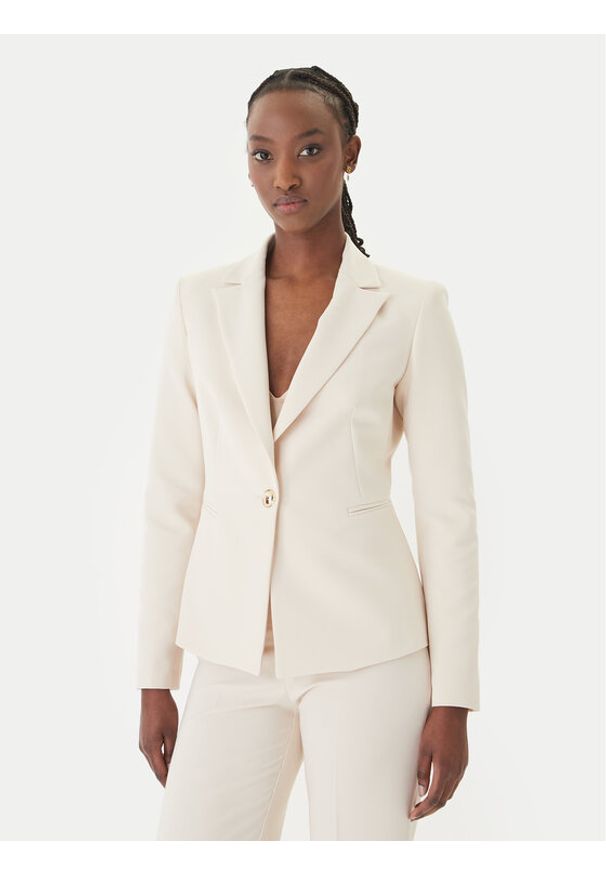 Rinascimento Marynarka CFC0128647003 Beżowy Regular Fit. Kolor: beżowy. Materiał: syntetyk