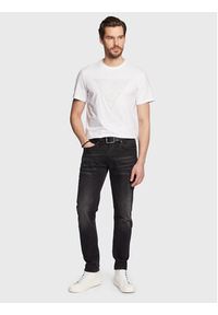 Guess T-Shirt Shiny Gel Traingle M3GI33 J1314 Biały Slim Fit. Kolor: biały. Materiał: bawełna #3