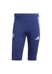 Adidas - Spodenki treningowe Arsenal Tiro 2024/25. Kolor: niebieski. Sport: piłka nożna