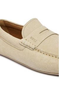 BOSS Mokasyny Noel 50541750 Biały. Kolor: biały. Materiał: skóra, zamsz #5