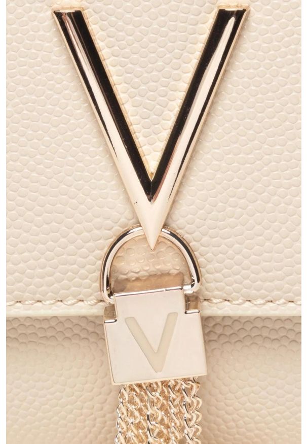Valentino by Mario Valentino - VALENTINO Beżowa kopertówka Divina Pochette. Kolor: beżowy