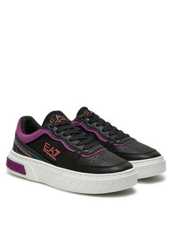 EA7 Emporio Armani Sneakersy X8X173 XK374 U024 Czarny. Kolor: czarny. Materiał: skóra