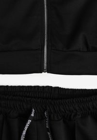 Renee - Czarny Komplet Dresowy z Bawełny Zasuwana Bluza i Spodnie Teviora. Kolor: czarny. Materiał: bawełna, dresówka #2