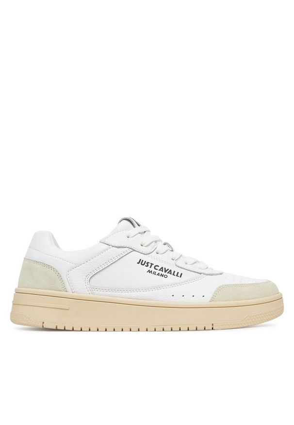 Sneakersy Just Cavalli. Kolor: biały