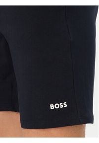 BOSS Szorty sportowe Unique 50545942 Granatowy Regular Fit. Kolor: niebieski. Materiał: bawełna. Styl: sportowy #3