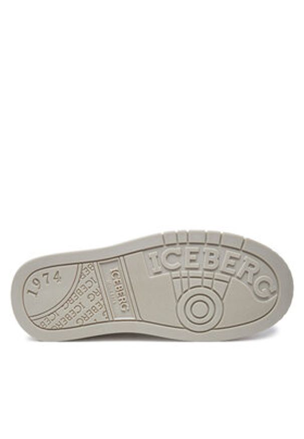 Iceberg Sneakersy Clock IU1720 Biały. Kolor: biały. Materiał: skóra