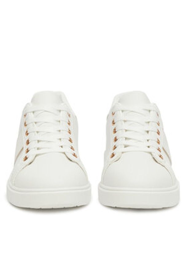 DeeZee Sneakersy HD1550 Biały. Kolor: biały. Materiał: materiał, syntetyk, skóra