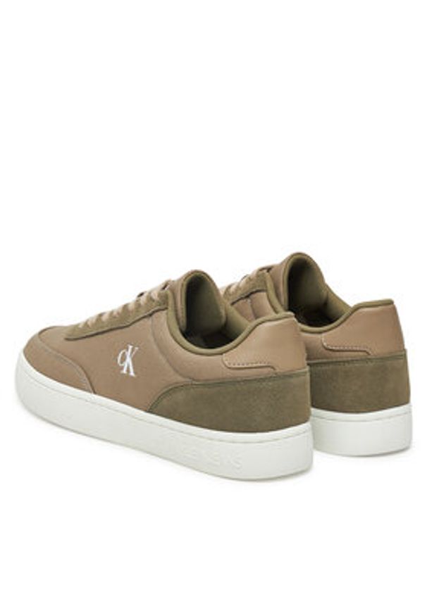 Calvin Klein Jeans Sneakersy Classic Cupsole Mg Canvas YM0YM01218 Zielony. Kolor: zielony. Materiał: materiał