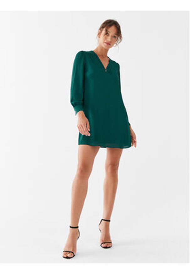 Liu Jo Sukienka codzienna MF3322 T0414 Zielony Regular Fit. Okazja: na co dzień. Kolor: zielony. Materiał: syntetyk. Typ sukienki: proste. Styl: casual
