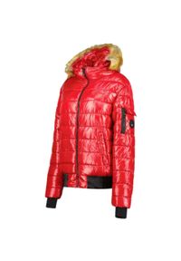 Kurtka turystyczna damska Geographical Norway Bassima. Kolor: czerwony. Materiał: poliamid. Sport: turystyka piesza