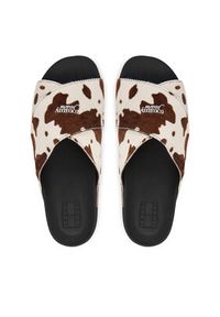 Tommy Jeans Klapki Tjw Comfort Slides Calf Hair EN0EN02941 Kolorowy. Materiał: skóra. Wzór: kolorowy #3