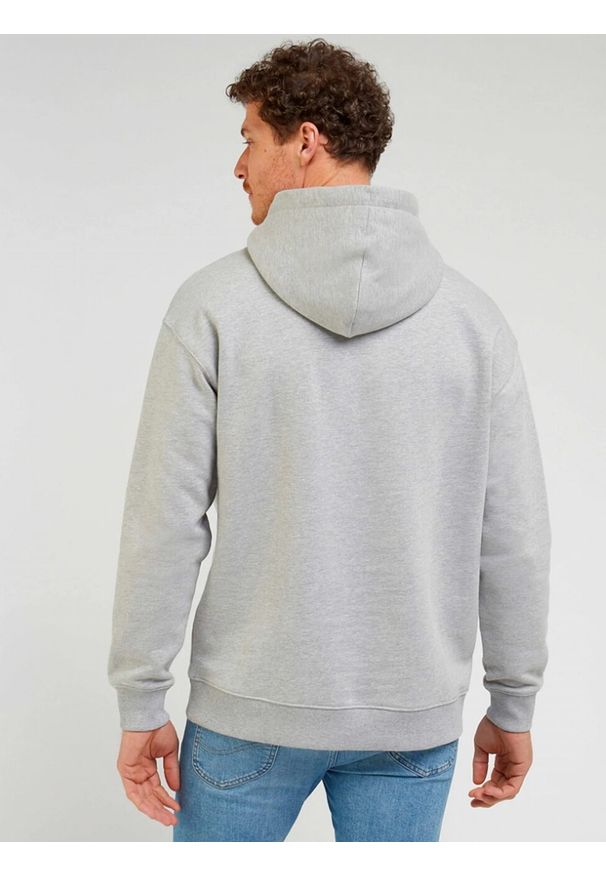 Lee - LEE MĘSKA BLUZA CORE LOOSE HOODIE SHARP GREY MELE 112341676 L84W011720