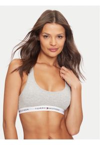 TOMMY HILFIGER - Tommy Hilfiger Biustonosz top Unlined UW0UW03820 Szary. Kolor: szary. Materiał: syntetyk