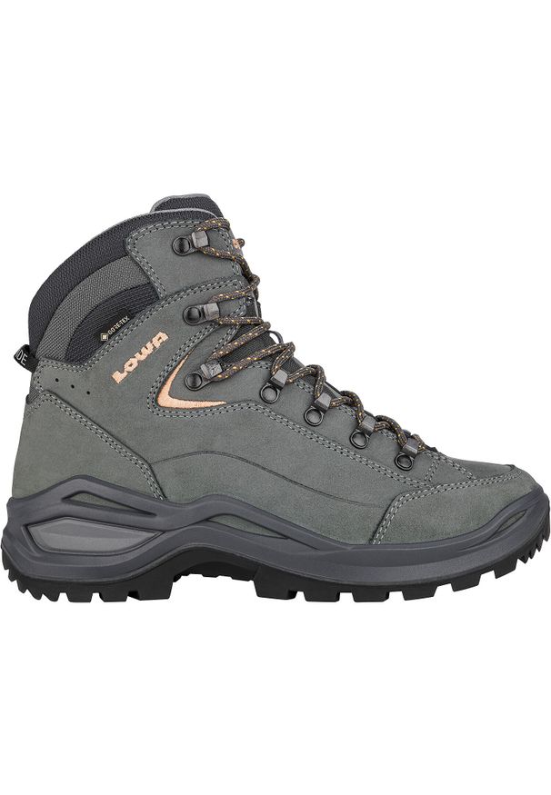 Buty trekkingowe damskie Lowa Renegade Evo Mid Gtx. Wysokość cholewki: za kostkę. Kolor: szary. Materiał: skóra. Szerokość cholewki: normalna