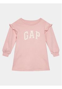 GAP - Gap Sukienka codzienna 741279-01 Różowy Regular Fit. Okazja: na co dzień. Kolor: różowy. Materiał: bawełna. Typ sukienki: proste. Styl: casual #3