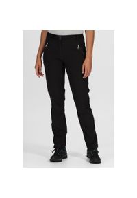 Regatta - Spodnie trekkingowe damskie Xert Stretch. Kolor: fioletowy, wielokolorowy, czarny. Materiał: materiał. Sezon: lato. Sport: turystyka piesza #1