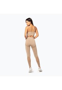 Legginsy treningowe damskie Carpatree Vibe Seamless. Kolor: beżowy