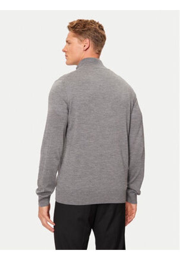 JOOP! Sweter 17 Jk-03Dario 30032603 Szary Modern Fit. Kolor: szary. Materiał: wełna