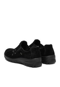 Rieker Półbuty L7171-00 Czarny. Kolor: czarny. Materiał: skóra, zamsz #2