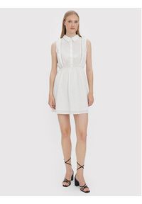 Vero Moda Sukienka letnia Sally 10272001 Biały Regular Fit. Kolor: biały. Materiał: bawełna. Sezon: lato