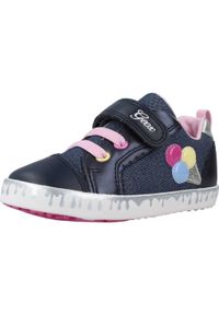 Geox - Buty GEOX B KILWI GIRL B Niebieski. Kolor: niebieski. Materiał: syntetyk, tkanina. Sport: turystyka piesza