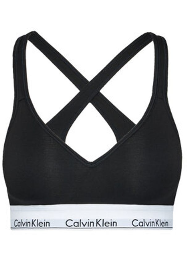 Calvin Klein Underwear Biustonosz top 000QF1654E Czarny. Kolor: czarny. Materiał: bawełna