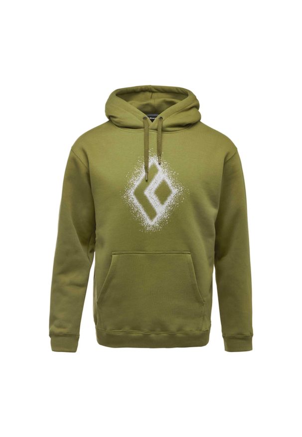 Bluza z kapturem Black Diamond Chalked Up 2.0 PO. Typ kołnierza: kaptur. Kolor: zielony. Materiał: bawełna. Sport: wspinaczka