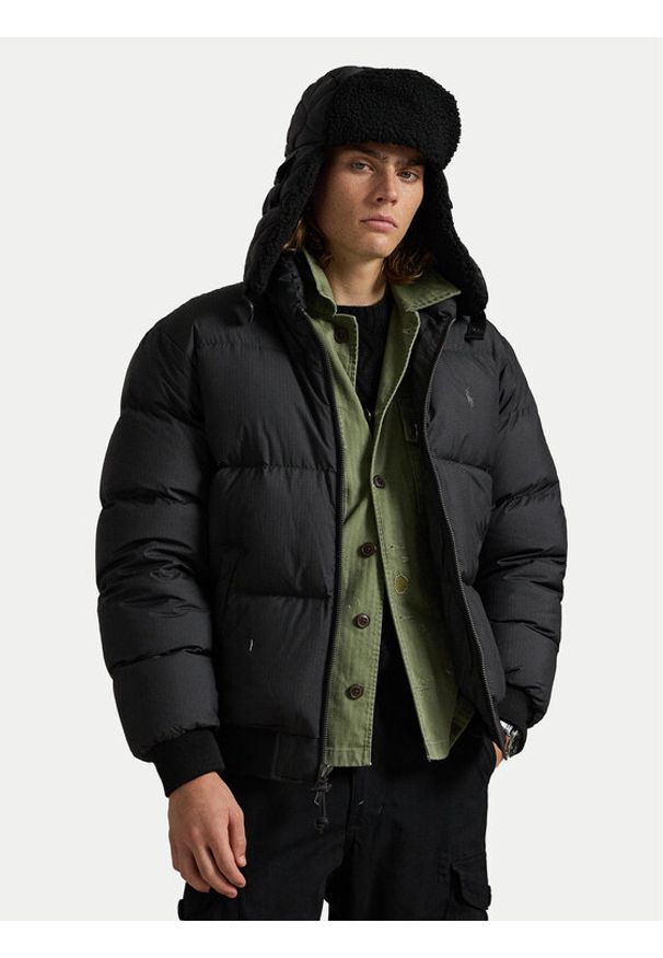Polo Ralph Lauren Kurtka puchowa 710967783003 Czarny Regular Fit. Typ kołnierza: polo. Kolor: czarny. Materiał: syntetyk