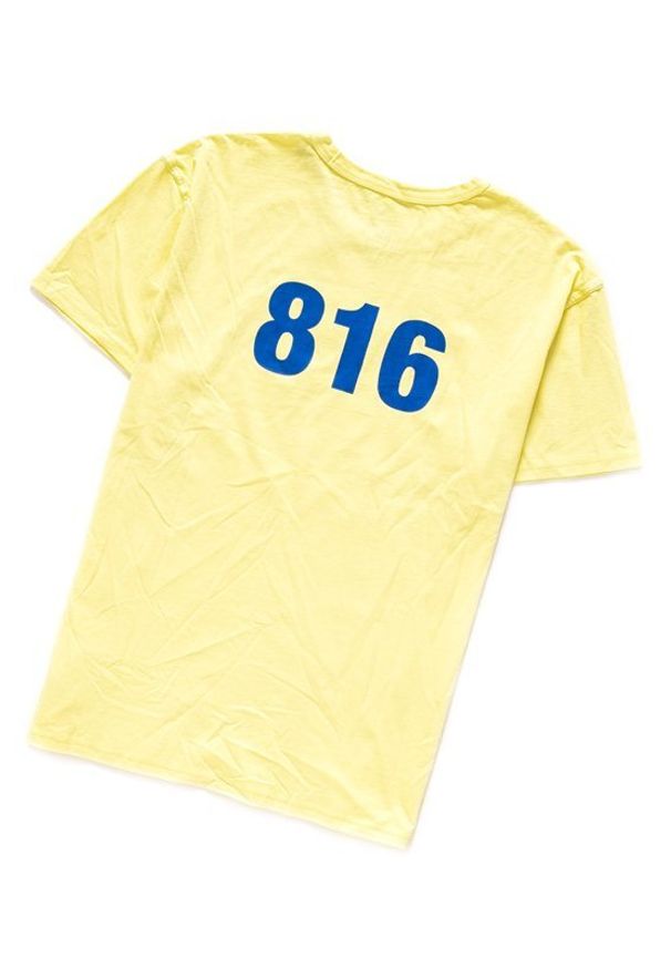 Lee - LEE HALF SLEEVE GRAPHIC RELAXED FIT MĘSKI T-SHIRT KOSZULKA LOGO YELLOW SIGN L63GFELN 112115028