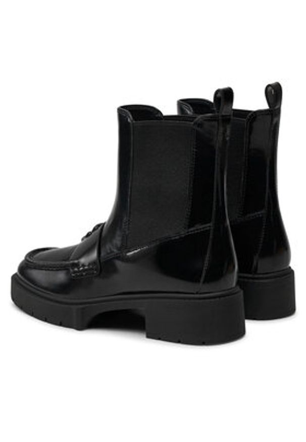 Coach Botki Louisa Bootie CX024 Czarny. Kolor: czarny. Materiał: skóra