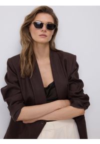 Reserved - Okulary przeciwsłoneczne - złoty. Kolor: złoty #1