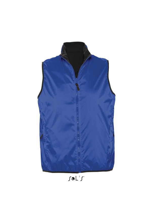 SOL'S - Kurtka bez rękawów Sol's Winner. Kolor: niebieski. Długość rękawa: bez rękawów. Sport: turystyka piesza