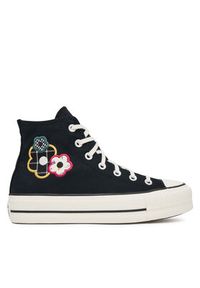 Converse Trampki Chuck Taylor All Star Lift Platform Floral Patchwork A15534C Czarny. Kolor: czarny. Materiał: materiał. Obcas: na platformie #2