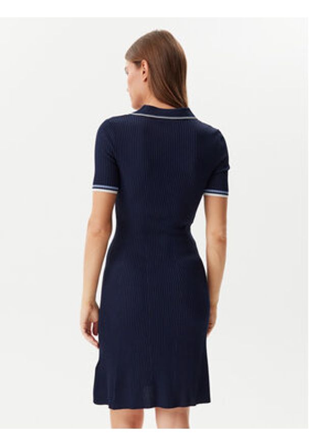 Guess Sukienka dzianinowa W5GK84 Z3L10 Granatowy Regular Fit. Kolor: niebieski. Materiał: wiskoza