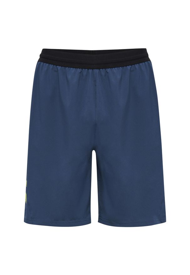 Spodenki treningowe Hummel. Kolor: żółty, wielokolorowy, niebieski. Materiał: materiał. Sport: fitness