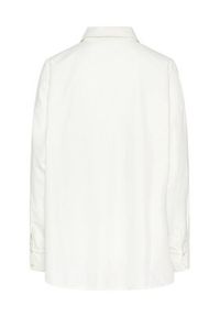 Pieces Koszula 17143675 Biały Oversize. Kolor: biały. Materiał: bawełna, syntetyk