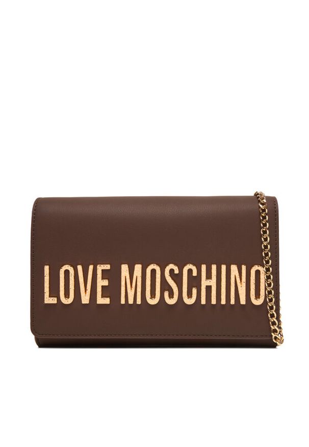 Love Moschino - LOVE MOSCHINO Torebka JC4121PP0NKD031A Brązowy. Kolor: brązowy. Materiał: skórzane