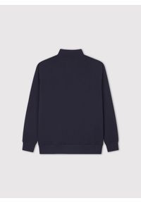 Pako Lorente - PAKO LORENTE - Granatowa bluza dresowa na suwak. Kolor: szary, niebieski. Materiał: dresówka. Wzór: gładki #9