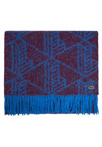 Lacoste Szalik RE0804 Niebieski. Kolor: niebieski. Materiał: wełna #2
