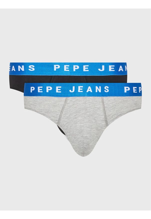 Pepe Jeans Slipy Logo Bf Lr 2P PMU10962 Czarny. Kolor: czarny