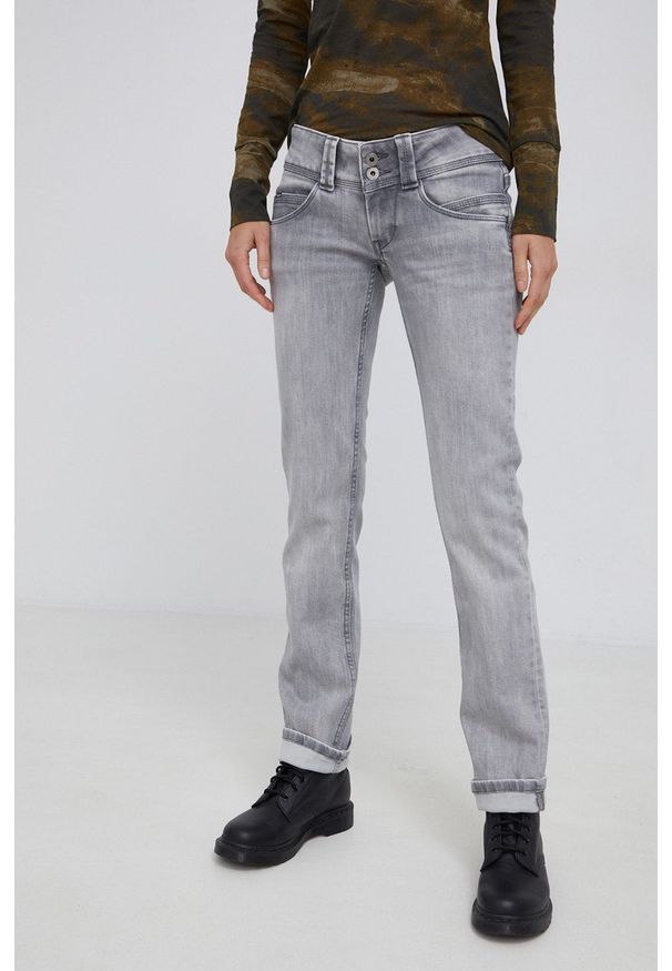 Pepe Jeans - Jeansy Venus. Kolor: szary