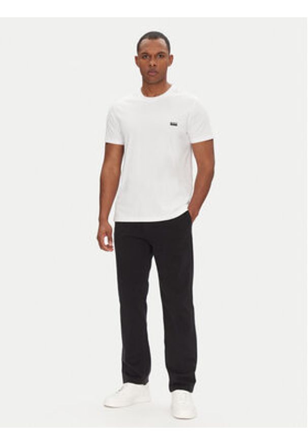 BOSS Chinosy 50534378 Czarny Regular Fit. Kolor: czarny. Materiał: bawełna