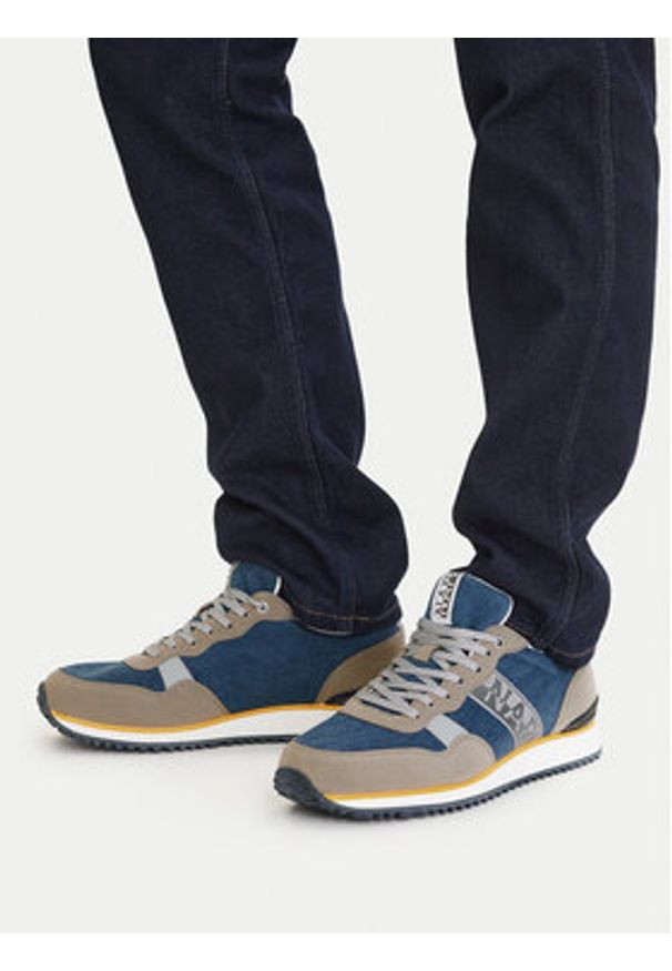 Napapijri Sneakersy NP0A8B2W Kolorowy. Materiał: zamsz, skóra. Wzór: kolorowy