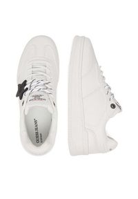 Guess Jeans Sneakersy EO-GSJ120 Kremowy. Kolor: kremowy. Materiał: skóra #2