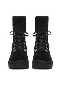 DeeZee Trzewiki 13103-2-BLACK SU Czarny. Kolor: czarny. Materiał: materiał #8