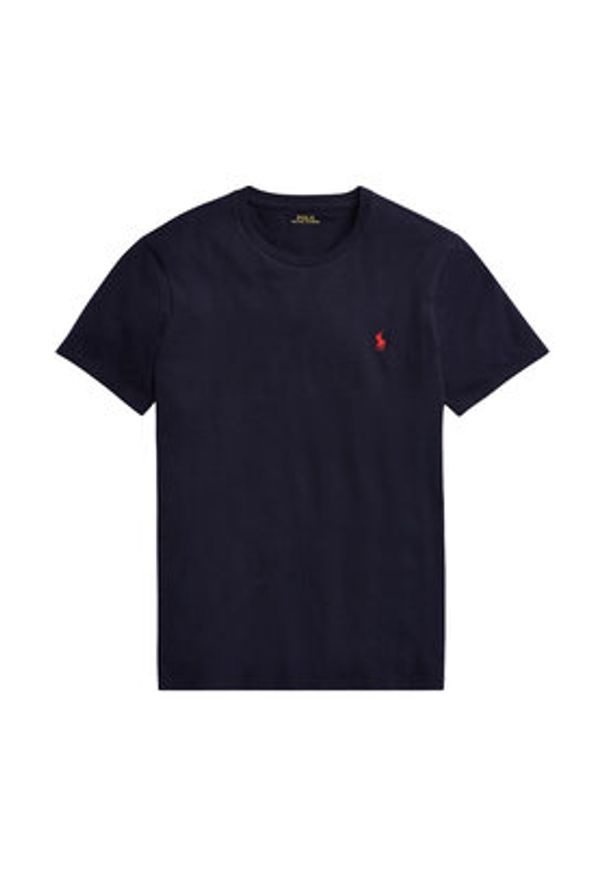 Polo Ralph Lauren T-Shirt Bsr 710680785 Granatowy Custom Slim Fit. Typ kołnierza: polo. Kolor: niebieski. Materiał: bawełna