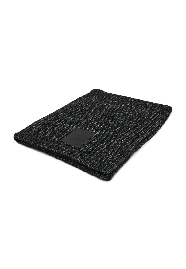 Calvin Klein - Szal CALVIN KLEIN - Geometric Knit Scarf K60K608491 BAX. Kolor: czarny. Materiał: akryl, wełna, bawełna, materiał, poliester