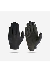 ROCKRIDER - Rękawiczki rowerowe MTB Rockrider oddychające 100. Kolor: czarny. Materiał: materiał. Sport: kolarstwo #1